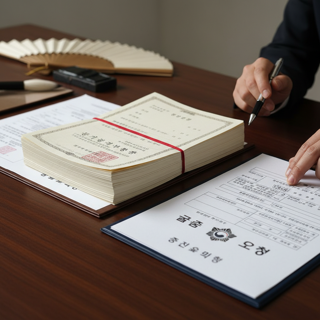 韓国不動産登記簿謄本と国税庁書類の取得代